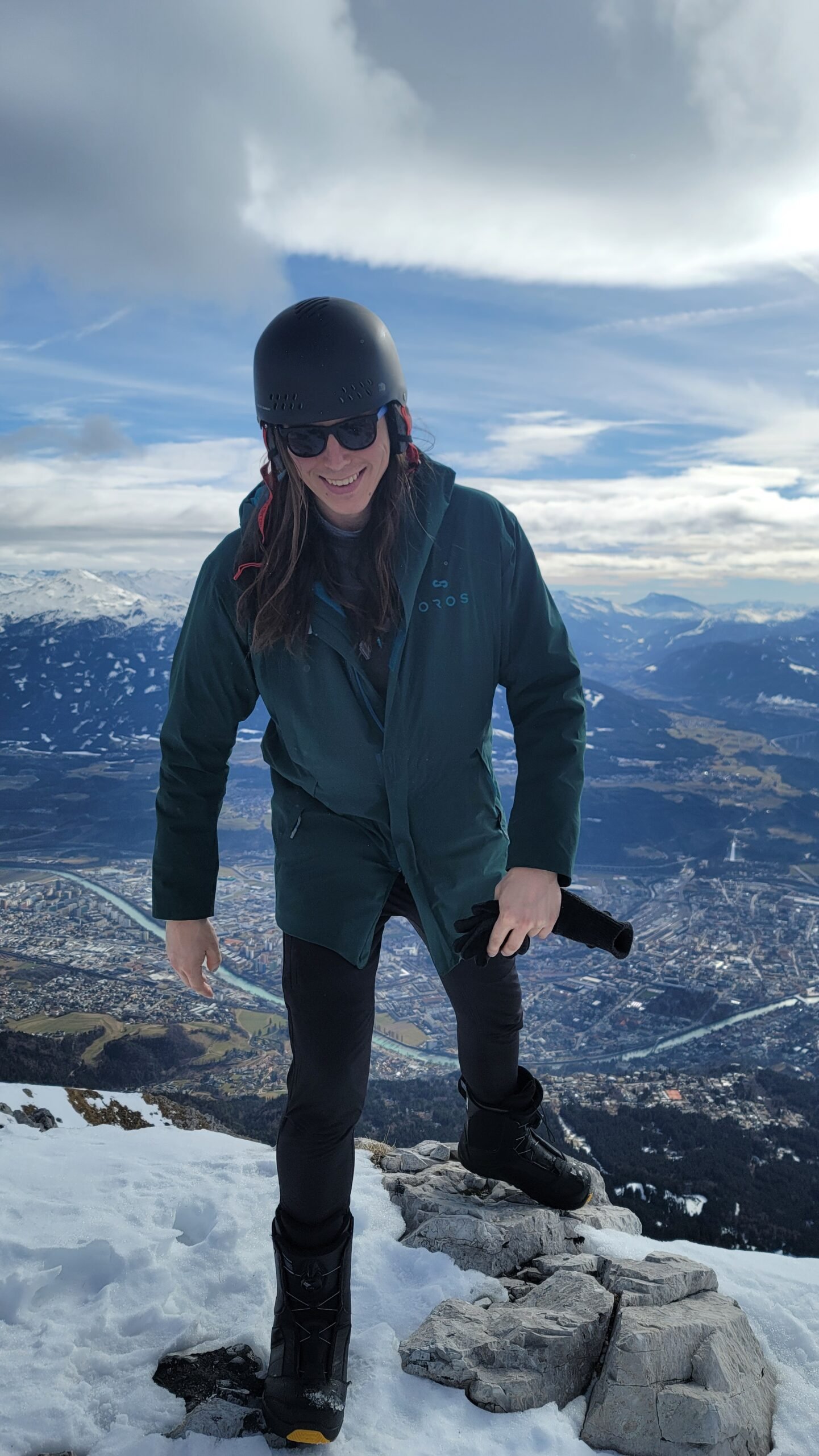 Candid shot on the top of Innsbruck, Austria